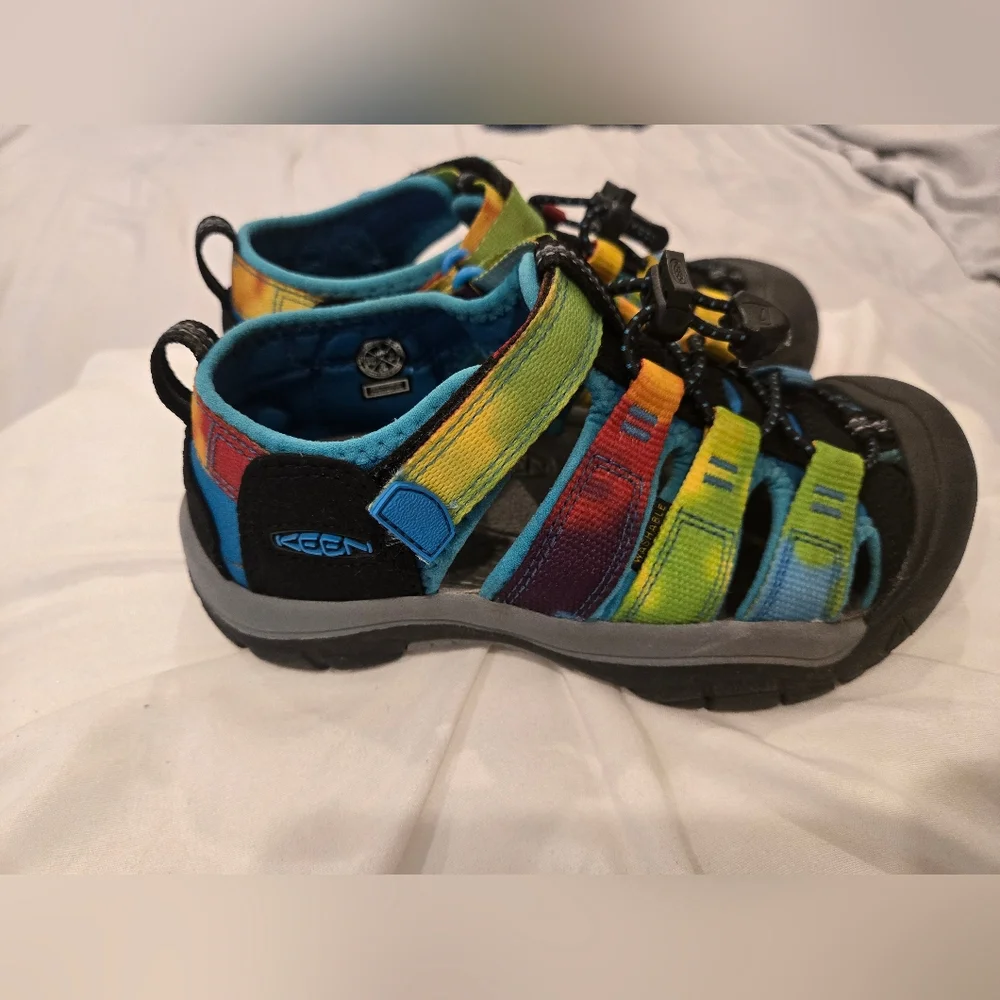 Keen Black and Blue Outdoor Sandals with‎ Velcro Closure